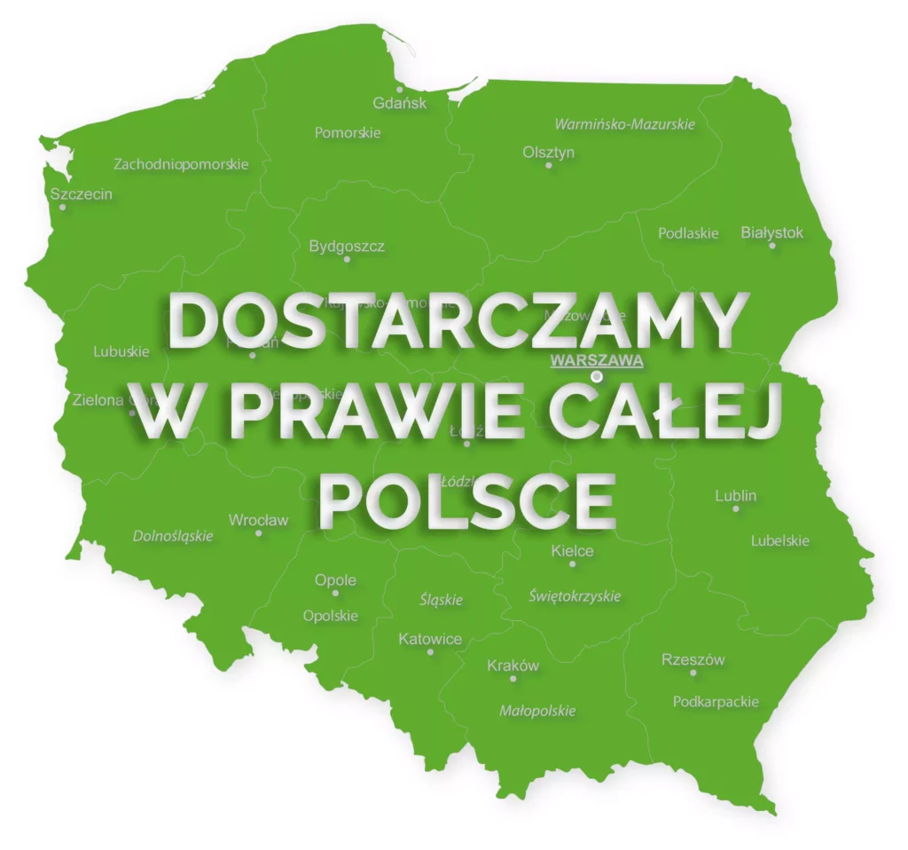 Dostarczamy posiłki w prawie całej Polsce